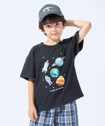 SHOO・LA・RUE | 【100-150cm】刺繍ロゴ転写プリントBOYSTシャツ(Tシャツ/カットソー)