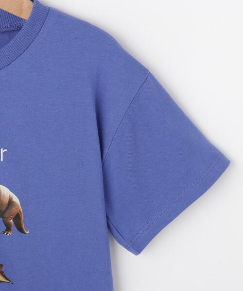 SHOO・LA・RUE（シューラルー）の「【100-150cm】刺繍ロゴ転写プリントBOYSTシャツ（Tシャツ/カットソー・キッズ・ブラック/ブルー系その他・13/12/11/10/15 /14）」の7枚目の写真