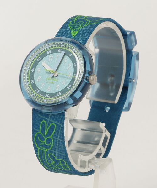 FLIK FLAK(フリックフラック)の「CODE TALK(アナログ腕時計・レディース・ブルー・FREE)」の1枚目の写真