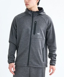RVCA メンズ BALANCE TECH FLEECE ZIP HOODIE パーカー 【2025年秋冬モデル】/ルーカセットアップ対応フロントジップアップフリースパーカー・フーディー