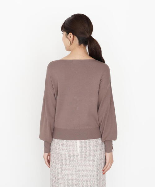 PROPORTION BODY DRESSING（プロポーションボディドレッシング）の「＜ハンドウォッシャブル＞ハートカット総針ニット / 1215270900（ニット/セーター・レディース・ブルー/オフホワイト/ブラック/ブラウン・SMALL/MEDIUM）」の16枚目の写真