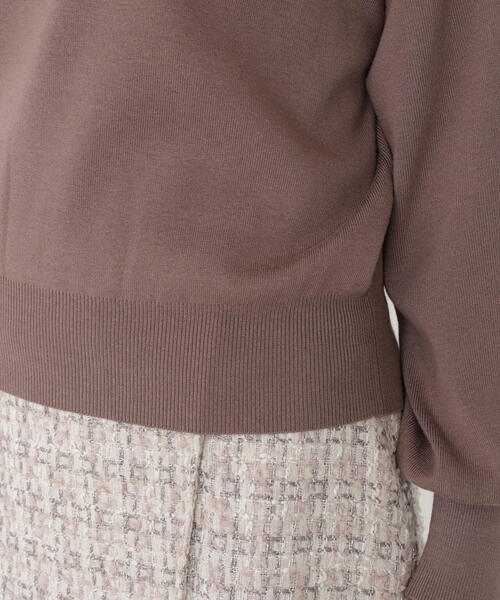 PROPORTION BODY DRESSING（プロポーションボディドレッシング）の「＜ハンドウォッシャブル＞ハートカット総針ニット / 1215270900（ニット/セーター・レディース・ブルー/オフホワイト/ブラック/ブラウン・SMALL/MEDIUM）」の18枚目の写真