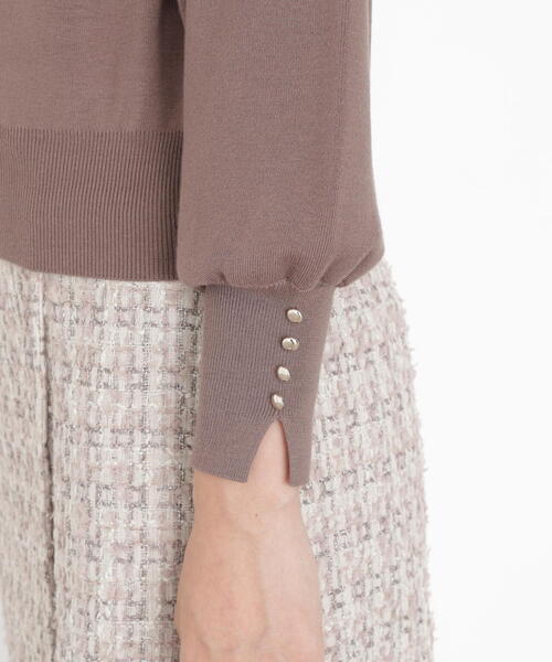 PROPORTION BODY DRESSING（プロポーションボディドレッシング）の「＜ハンドウォッシャブル＞ハートカット総針ニット / 1215270900（ニット/セーター・レディース・ブルー/オフホワイト/ブラック/ブラウン・SMALL/MEDIUM）」の20枚目の写真