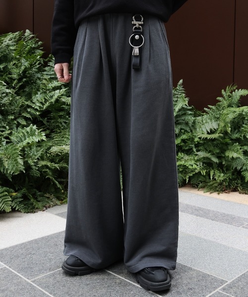 LUENNA(ルエナ)の「【LUENNA】2-Tuck Wide Sweat Pants / 2タックワイドスウェットパンツ(スウェットパンツ・メンズ・グレー/ブラック/チャコールグレー・S/M/L)」の12枚目の写真