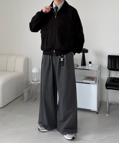 LUENNA(ルエナ)の「【LUENNA】2-Tuck Wide Sweat Pants / 2タックワイドスウェットパンツ(スウェットパンツ・メンズ・グレー/ブラック/チャコールグレー・S/M/L)」の18枚目の写真