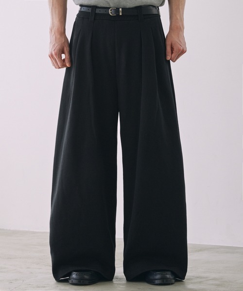 LUENNA(ルエナ)の「【LUENNA】2-Tuck Wide Sweat Pants / 2タックワイドスウェットパンツ(スウェットパンツ・メンズ・グレー/ブラック/チャコールグレー・S/M/L)」の17枚目の写真
