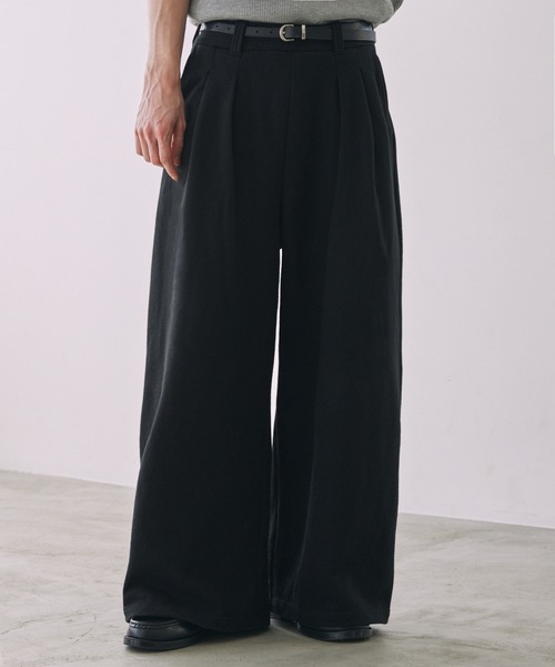LUENNA(ルエナ)の「【LUENNA】2-Tuck Wide Sweat Pants / 2タックワイドスウェットパンツ(スウェットパンツ・メンズ・グレー/ブラック/チャコールグレー・S/M/L)」の18枚目の写真
