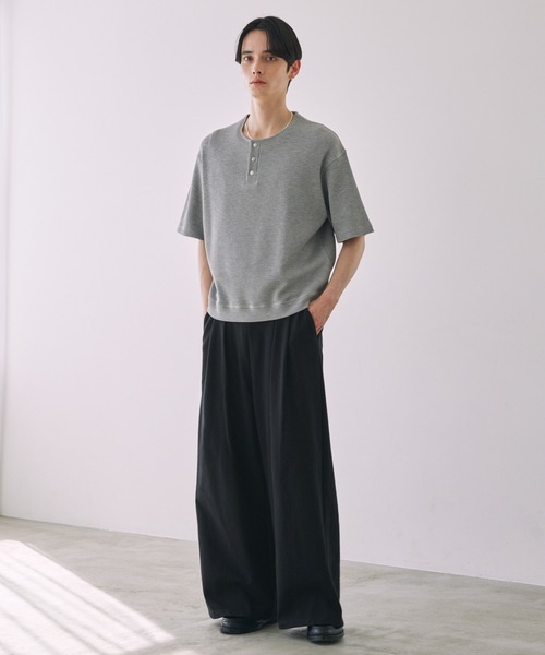 LUENNA(ルエナ)の「【LUENNA】2-Tuck Wide Sweat Pants / 2タックワイドスウェットパンツ(スウェットパンツ・メンズ・グレー/ブラック/チャコールグレー・S/M/L)」の20枚目の写真