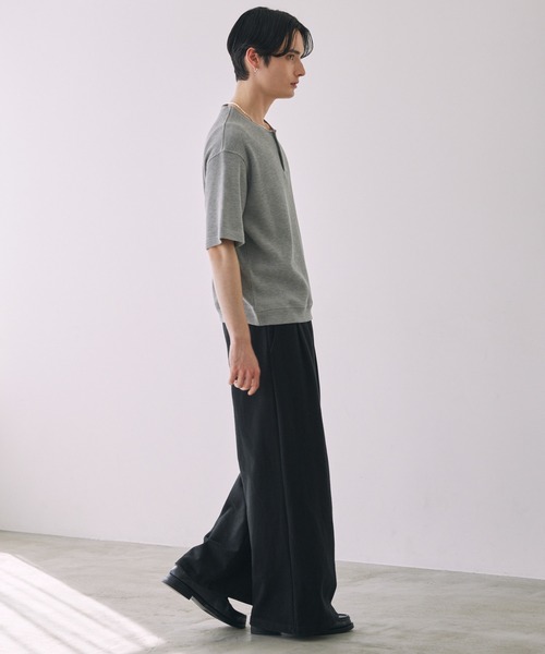 LUENNA(ルエナ)の「【LUENNA】2-Tuck Wide Sweat Pants / 2タックワイドスウェットパンツ(スウェットパンツ・メンズ・グレー/ブラック/チャコールグレー・S/M/L)」の21枚目の写真
