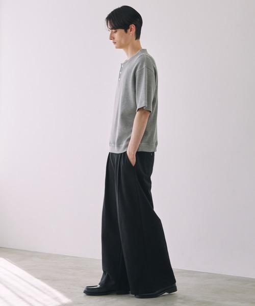 LUENNA(ルエナ)の「【LUENNA】2-Tuck Wide Sweat Pants / 2タックワイドスウェットパンツ(スウェットパンツ・メンズ・グレー/ブラック/チャコールグレー・S/M/L)」の12枚目の写真