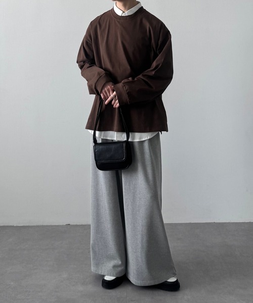 LUENNA(ルエナ)の「【LUENNA】2-Tuck Wide Sweat Pants / 2タックワイドスウェットパンツ(スウェットパンツ・メンズ・グレー/ブラック/チャコールグレー・S/M/L)」の8枚目の写真