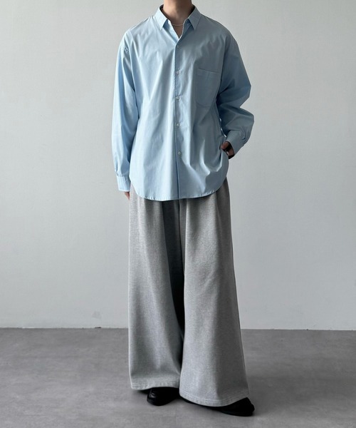 LUENNA(ルエナ)の「【LUENNA】2-Tuck Wide Sweat Pants / 2タックワイドスウェットパンツ(スウェットパンツ・メンズ・グレー/ブラック/チャコールグレー・S/M/L)」の9枚目の写真