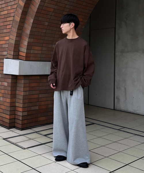 LUENNA(ルエナ)の「【LUENNA】2-Tuck Wide Sweat Pants / 2タックワイドスウェットパンツ(スウェットパンツ・メンズ・グレー/ブラック/チャコールグレー・S/M/L)」の11枚目の写真