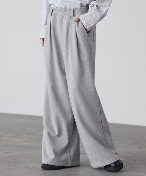 LUENNA(ルエナ)の「【LUENNA】2-Tuck Wide Sweat Pants / 2タックワイドスウェットパンツ(スウェットパンツ・メンズ・グレー/ブラック/チャコールグレー・S/M/L)」の20枚目の写真