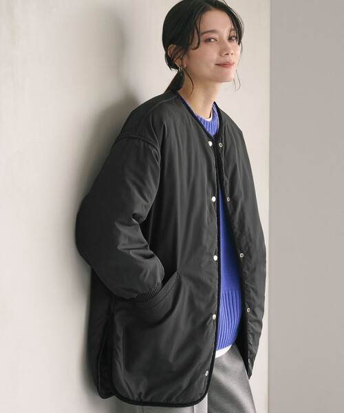 セール】［size SHORTあり］リバーシブル キルティング ブルゾン