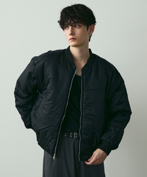 セール】Reversible MA-1 Blouson Camo & Black 2-Way Bomber Jacket