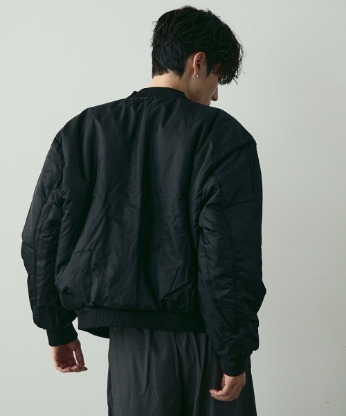【ADRER】camouflage reversible MA-1ブラック　M ADRER ma1 ma-1 vintage make PU / camouflage reversible MA-1