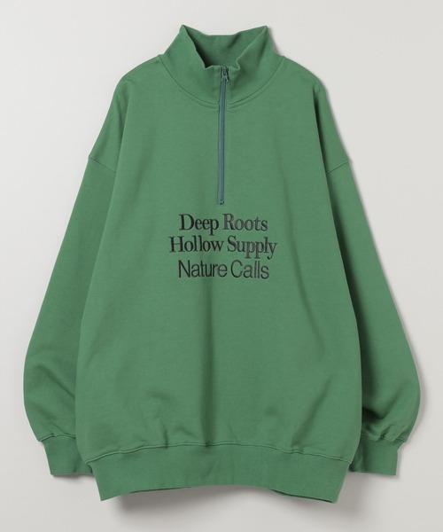 JEANASIS(ジーナシス)の「【Les Fleurs】ロゴハーフZIPスウェット/599001(スウェット・レディース・ブラック/グリーン/グレー/ネイビー・FREE)」の12枚目の写真