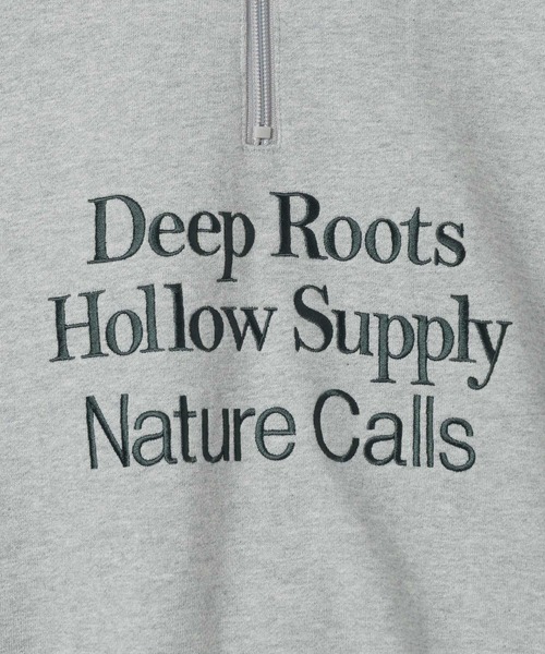 JEANASIS(ジーナシス)の「【Les Fleurs】ロゴハーフZIPスウェット/599001(スウェット・レディース・ブラック/グリーン/グレー/ネイビー・FREE)」の11枚目の写真