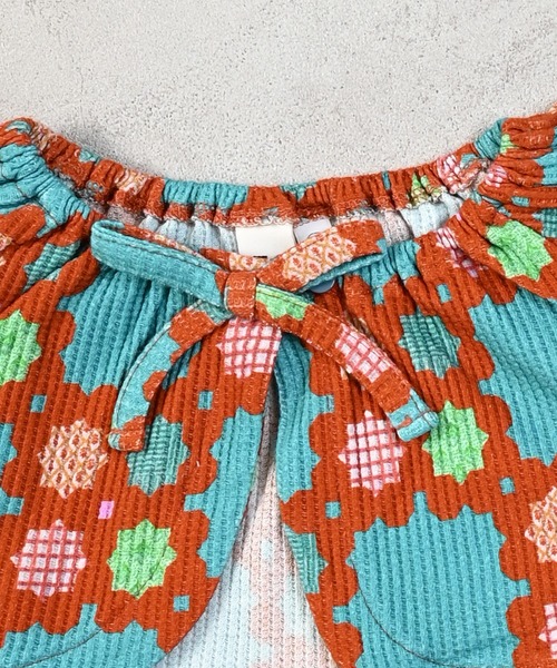 MARKEY'S(マーキーズ)の「総柄ワッフルボリュームスリーブボレロ(カーディガン/ボレロ・キッズ・ホワイト系その他/ブラウン系その他・S/M/L)」の12枚目の写真