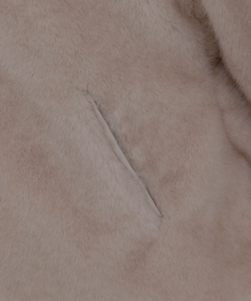 Eimee Law（エイミーロウ）の「ミンクファー スタンドネックショートコート（その他アウター・レディース・モカ/アイボリー/ブラウン・FREE）」の12枚目の写真