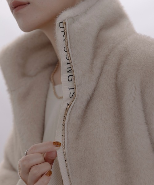 ミンクファー スタンドネックショートコート Eimee Law│Eimee Law