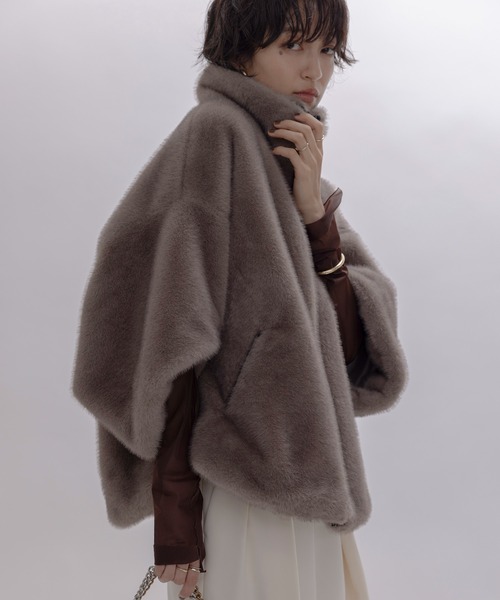 LAYMEE ロイヤーショートコート（モカ） LAYMEE ロイヤーショートコート（モカ）