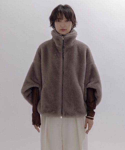 ミンクファー スタンドネックショートコート Eimee Law│Eimee