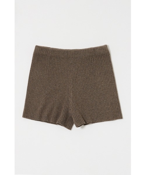 MOUSSY(マウジー)の「KNIT MICRO ショートパンツ(その他パンツ・レディース・アイボリー/ブラウン/チャコールグレー・FREE)」の4枚目の写真