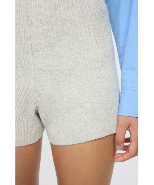 【ノベルティ付き】マウジー　M_   ミックスニットショートパンツ ノベルティ付き】マウジー M_ ミックスニットショートパンツ