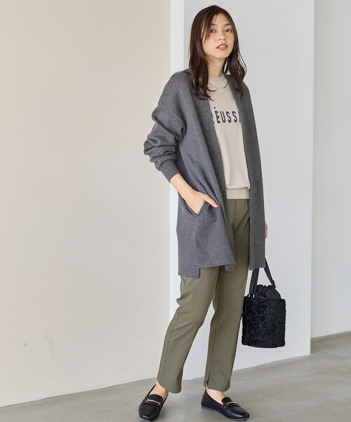 ANY(エニィ)の「トッパーニットカーデガン(カーディガン/ボレロ・レディース・ベージュ系/ライトグレー系・F)」の6枚目の写真