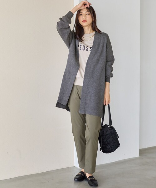 ANY(エニィ)の「トッパーニットカーデガン(カーディガン/ボレロ・レディース・ベージュ系/ライトグレー系・F)」の7枚目の写真