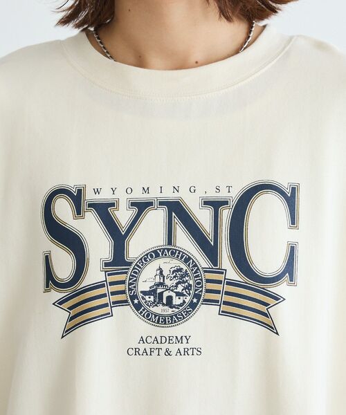 Green　Parks（グリーンパークス）の「アソートカレッジロゴ裏毛プルオーバー（スウェット・レディース・チャコールグレー/ホワイト系その他2/ネイビー/ベージュ・FREE）」の8枚目の写真