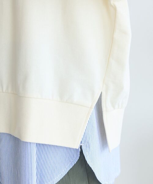 Green　Parks（グリーンパークス）の「アソートカレッジロゴ裏毛プルオーバー（スウェット・レディース・チャコールグレー/ホワイト系その他2/ネイビー/ベージュ・FREE）」の10枚目の写真