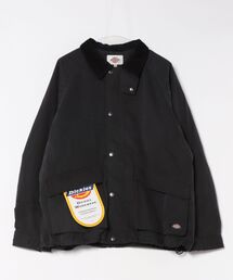 Dickies（ディッキーズ）の「Dickies/ディッキーズ Hunting Jacket/オーバーサイズ ナイロン 襟コーデュロイ ハンティングジャケット/薄中綿ジャケット/ブルゾン/レディース メンズ（ブルゾン）」