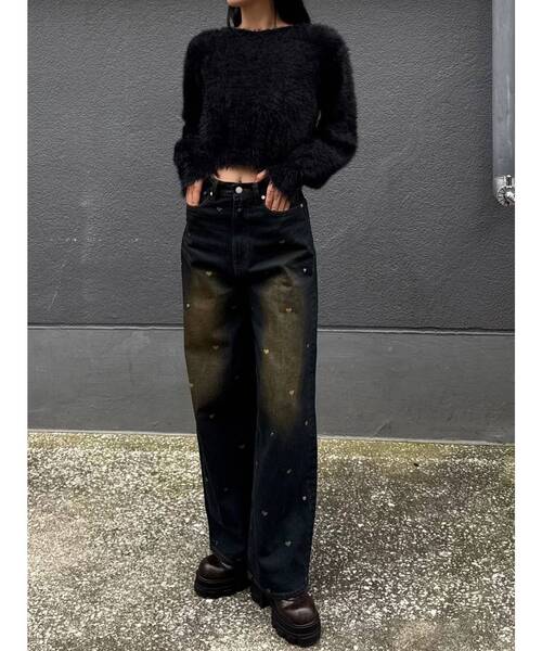 EMODA（エモダ）の「バッククロス2WAYニット（ニット/セーター・レディース・グレー/アイボリー/ブラック/ブルー・FREE）」の7枚目の写真