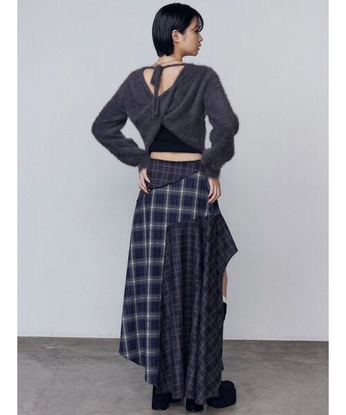 EMODA（エモダ）の「バッククロス2WAYニット（ニット/セーター・レディース・グレー/アイボリー/ブラック/ブルー・FREE）」の22枚目の写真