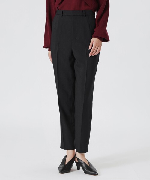 LOVELESS(ラブレス)の「フロントダーツテーパードパンツ(スラックス・レディース・ブラウン系その他3/ブラック・36/34)」の5枚目の写真