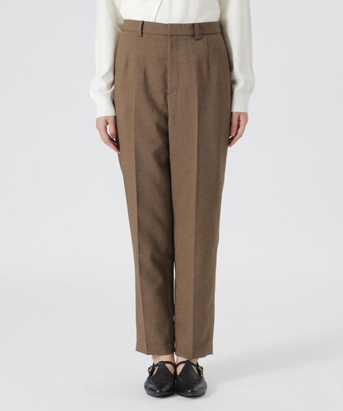 LOVELESS(ラブレス)の「フロントダーツテーパードパンツ(スラックス・レディース・ブラウン系その他3/ブラック・36/34)」の13枚目の写真