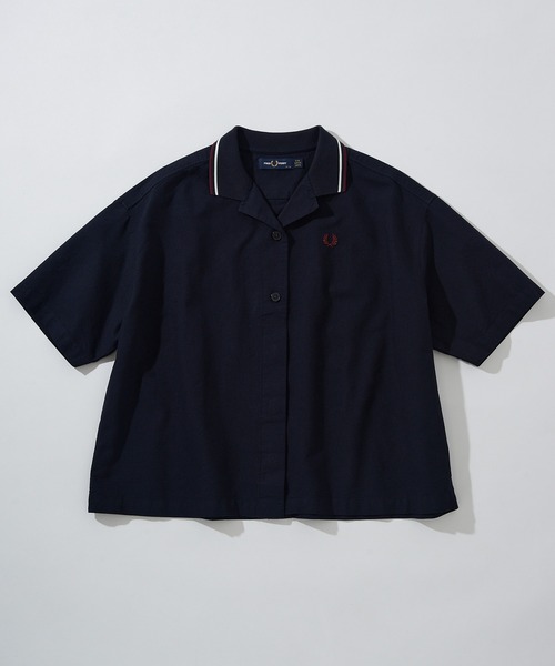 FRED PERRY（フレッドペリー）の「【FRED PERRY】TIPPED PLACKET DETAIL SHIRT G2177（シャツ/ブラウス・レディース・ネイビー/ホワイト・10）」の13枚目の写真