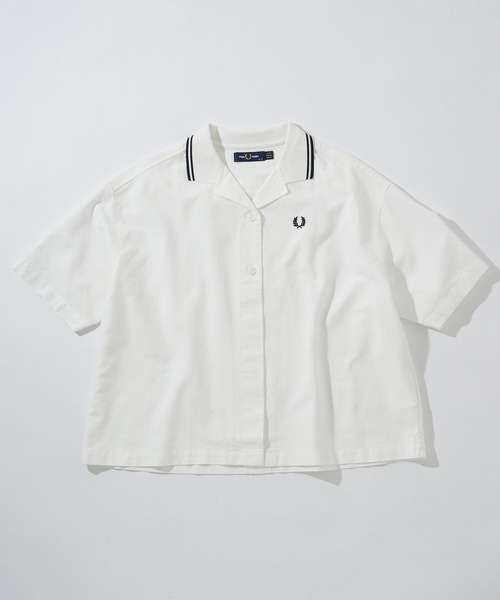 FRED PERRY（フレッドペリー）の「【FRED PERRY】TIPPED PLACKET DETAIL SHIRT G2177（シャツ/ブラウス・レディース・ネイビー/ホワイト・10）」の7枚目の写真