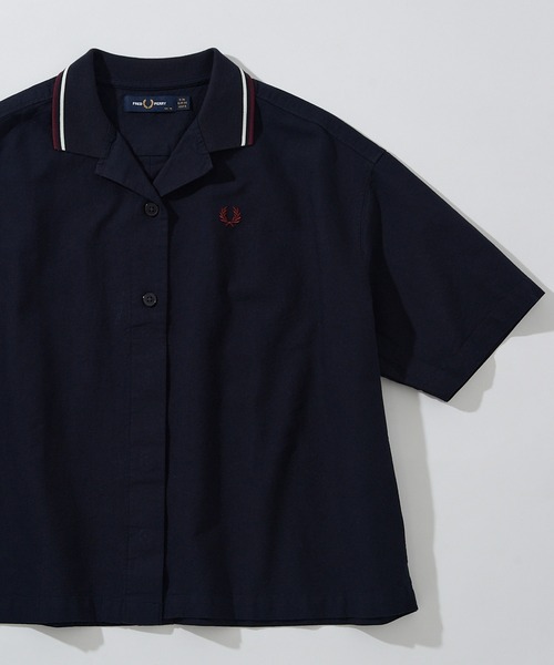 FRED PERRY（フレッドペリー）の「【FRED PERRY】TIPPED PLACKET DETAIL SHIRT G2177（シャツ/ブラウス・レディース・ネイビー/ホワイト・10）」の12枚目の写真