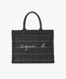 agnes b. アニエスベー トートバッグ 2way グレー バッグ agnes b. アニエスベー ショルダーバッグ トートバッグ ナイロン