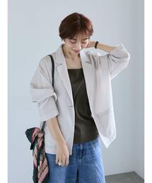 Lugnoncure（ルノンキュール）の「シアードルマンテーラードジャケット（ノーカラージャケット）」