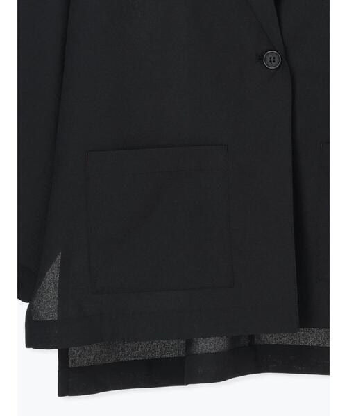 Lugnoncure（ルノンキュール）の「シアードルマンテーラードジャケット（ノーカラージャケット・レディース・ブラック/ブラウン/ベージュ・F）」の19枚目の写真