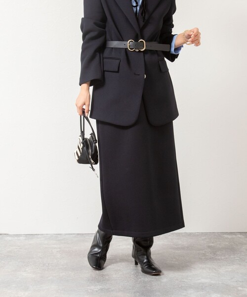 NOLLEY’S（ノーリーズ）の「《セットアップ対応》ウォッシャブルエアボールタイトスカート（スカート・レディース・ブラック/チャコールグレー・34/36/38）」の8枚目の写真