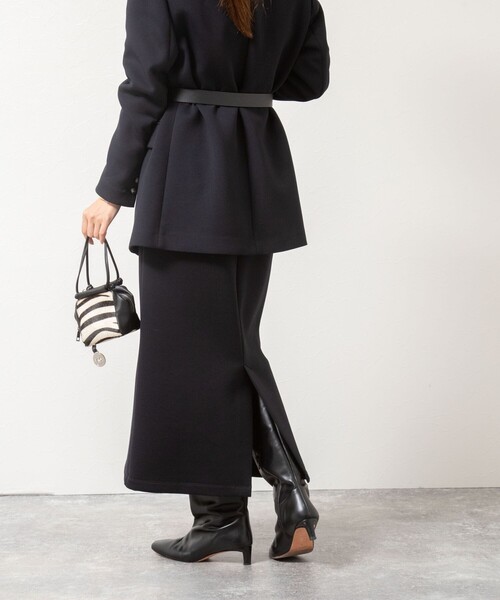 NOLLEY’S（ノーリーズ）の「《セットアップ対応》ウォッシャブルエアボールタイトスカート（スカート・レディース・ブラック/チャコールグレー・34/36/38）」の9枚目の写真