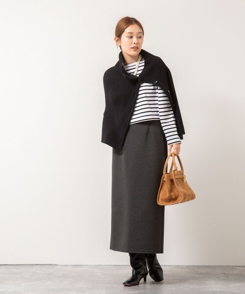 NOLLEY’S（ノーリーズ）の「《セットアップ対応》ウォッシャブルエアボールタイトスカート（スカート・レディース・ブラック/チャコールグレー・34/36/38）」の11枚目の写真