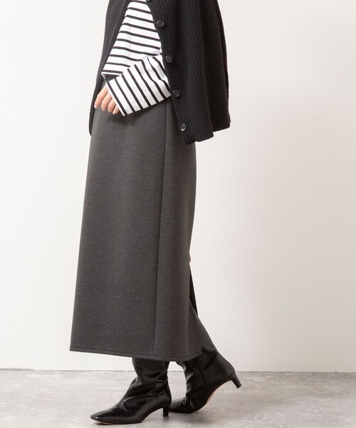 NOLLEY’S（ノーリーズ）の「《セットアップ対応》ウォッシャブルエアボールタイトスカート（スカート・レディース・ブラック/チャコールグレー・34/36/38）」の12枚目の写真