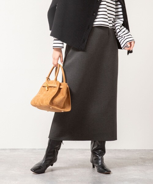 NOLLEY’S（ノーリーズ）の「《セットアップ対応》ウォッシャブルエアボールタイトスカート（スカート・レディース・ブラック/チャコールグレー・34/36/38）」の13枚目の写真